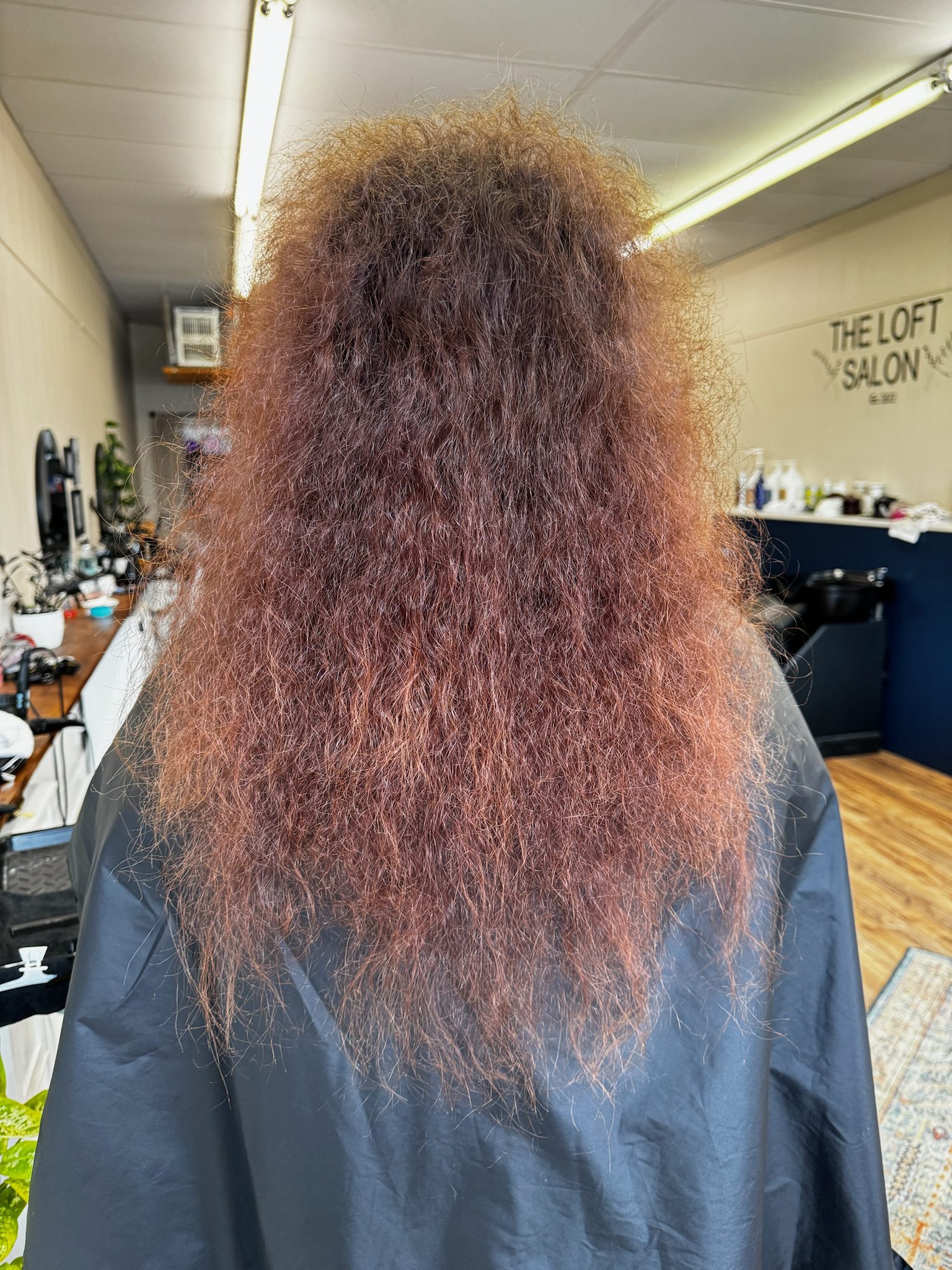 Hair Straightneing Treatment Before