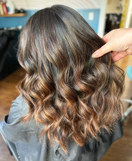 Balayage color by Courtney Phelps Hair